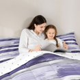 thumbnail image 4 of Homewish Retro Purple Full Size Comforter Sets,Classic Abstract Geometric Bedding Comforter Set,Reversible,3pcs,1 Comforter and 2 Pillowcases, 4 of 7