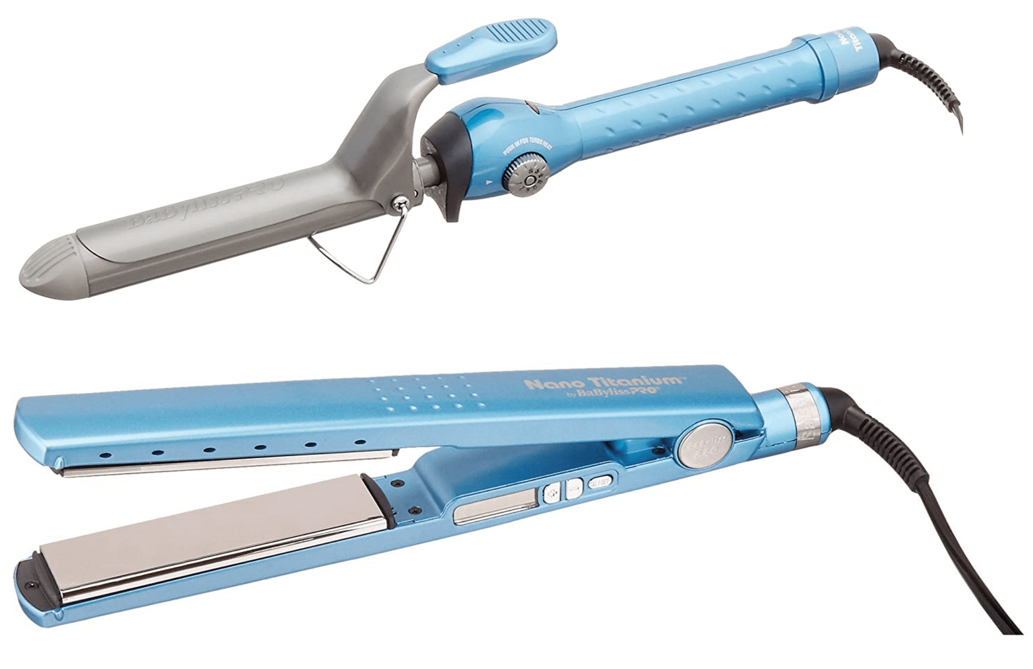 BabylissPro 11/4" Hair Flat Iron and BabylissPro 1" Curling Hair Iron