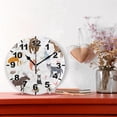 thumbnail image 2 of Coolnut Cute Animals Round Wall Clock, Battery Operated Silent Non Ticking Desk Clock for Home Bedroom Kitchen Office School Wall Clock 9.9 Inch Home Decor, 2 of 6
