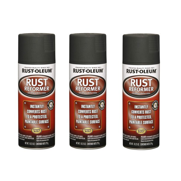 Pintura en aerosol Rust Reformer Rust-Oleum 248658-3PK 300 ml negra