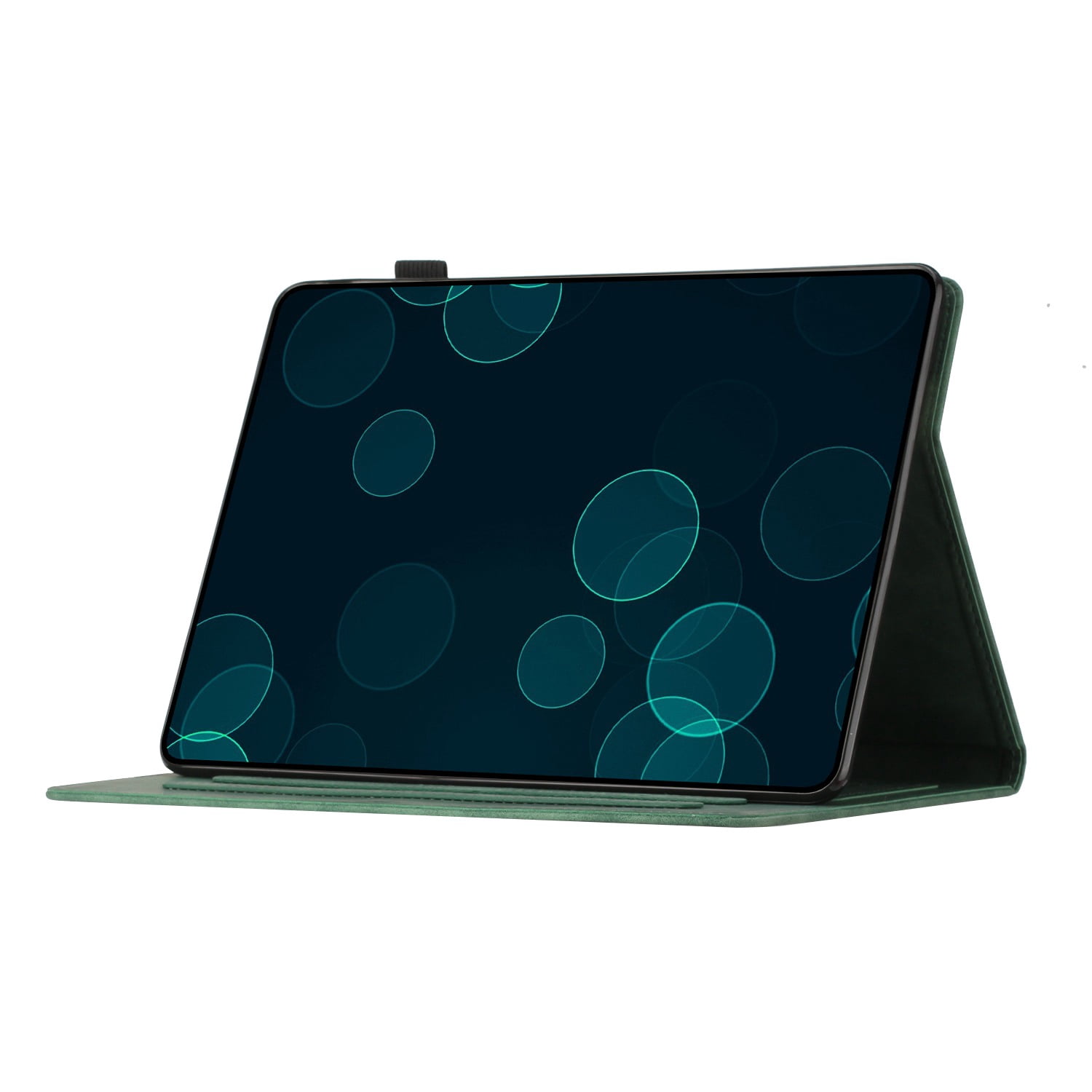 Allytechgroup iPad Air 11 Case 2024, Embossed Coconut Tree Pattern Cover, Auto Sleep Wake Function with Flip Cover Stand and Pencil Holder Case for Apple iPad Air 11 Inch 2024 Tablet,Green