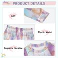 thumbnail image 3 of FORMRS Long Sleeve Top and Pants Pajama Set for Niños 2-Piece Sleepwear, Sizes 18M-8Y, Watercolor Marble Pattern, 3 of 6
