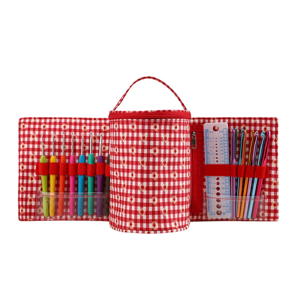 Crochet Hooks Knitting Set Practical Crochet Hooks Set Ergonomic Handle Crochet Tools for Arthritic-Hand