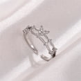thumbnail image 3 of Fiudx Anillo de Circonita Cúbica, Elegante y Ajustable, Cómodo para Cualquier Ocasión, Regalo Ideal para Cumpleaños o Aniversarios, Perfecto para Hombres y Mujeres, Accesorio de Moda., 3 of 3
