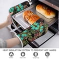 thumbnail image 3 of Green Butterfly Oven Gloves And Pots Stand Set Oven Gloves And Pot Racks Pot Racks And Oven Gloves Set, 3 of 9