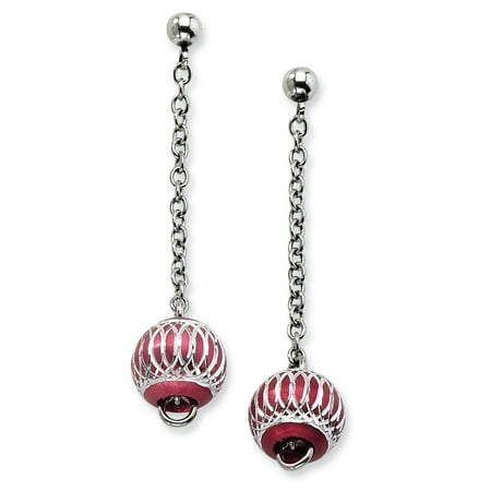 Beaded Chandelier Dangle - Stainless Steel Red Beads Post Stud Drop Dangle Chandelier Earrings Gifts For Women For Her