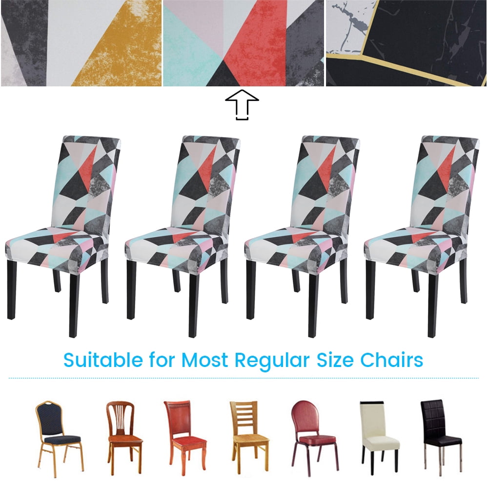 TOPCHANCES Chair Cover, 4 Pack Stretch Dining Chair Covers High Back