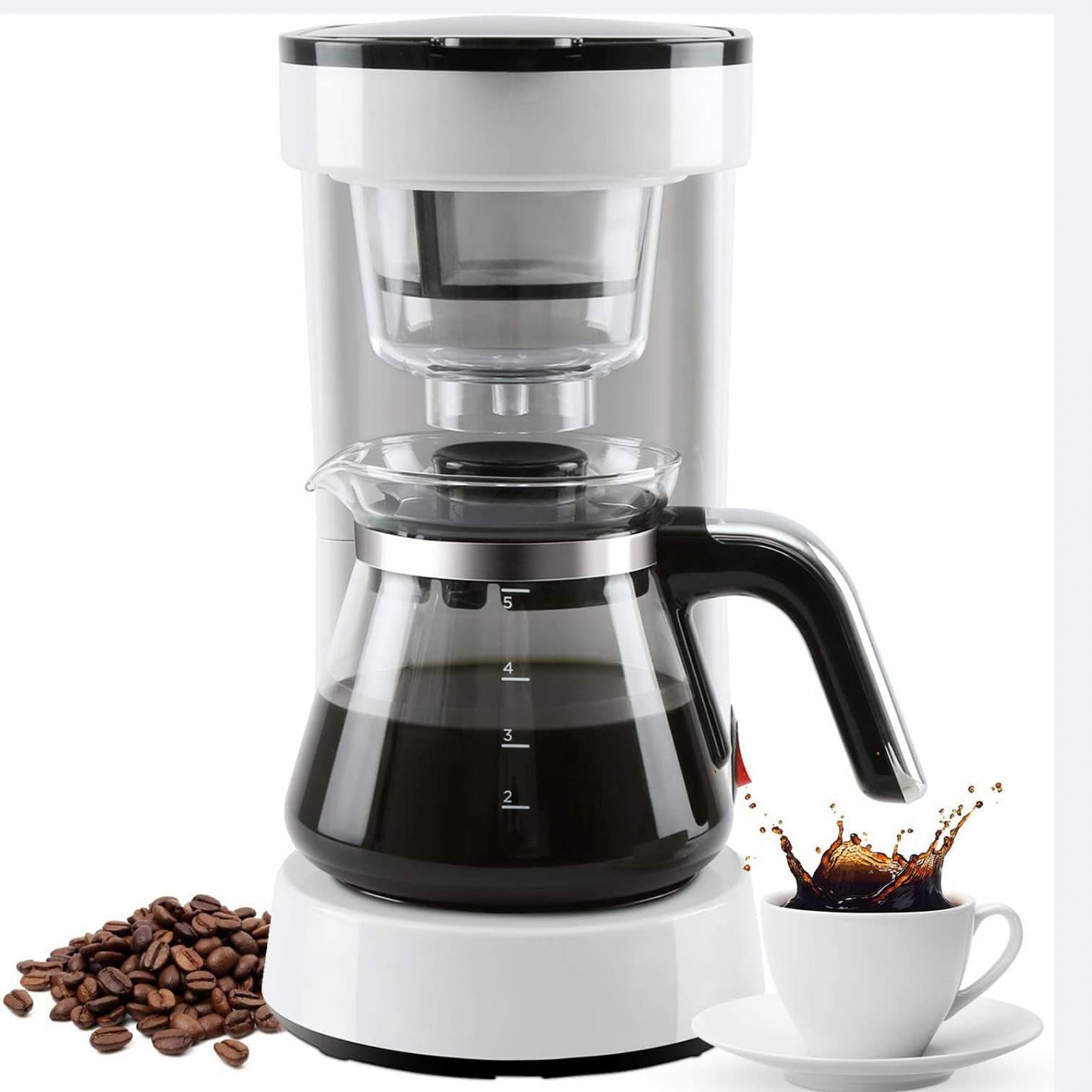 Coffeemaker Stainless Steel Carafe Automatic Shutoff Compact Design Small 4-Cup 