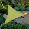 thumbnail image 4 of Harlier 9.8' x 9.8' x 9.8' Sun Shade Sail Beige Triangle Patio Canopy, UV Block Waterproof Polyester Canopy for Patio Awning Garden Backyard Playground Lawn Sand Outdoor Activities, 4 of 8