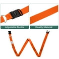 thumbnail image 3 of Uxcell 2 Pcs Correas de Equipaje para Maletas de 20-30 Pulgadas, Correa de Conector de Equipaje Ajustable con Hebilla de Contraseña y Etiqueta para Maleta de Viaje Rosa/Naranja, 3 of 7