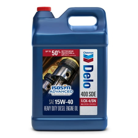 (3 Pack) Chevron Delo 400 SDE 15W40 CK-4, 2.5 Gallon (Best 15w40 Diesel Oil)