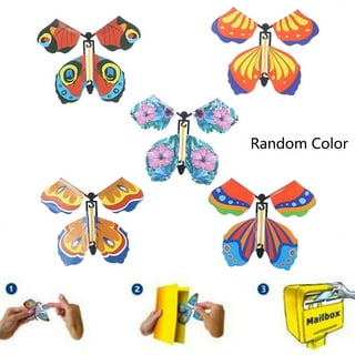 5Pcs Pet Toy Flying Butterfly Toy, Wind Up Butterfly Toy Elastic Band  Powered Flying Butterfly Decorations - AliExpress