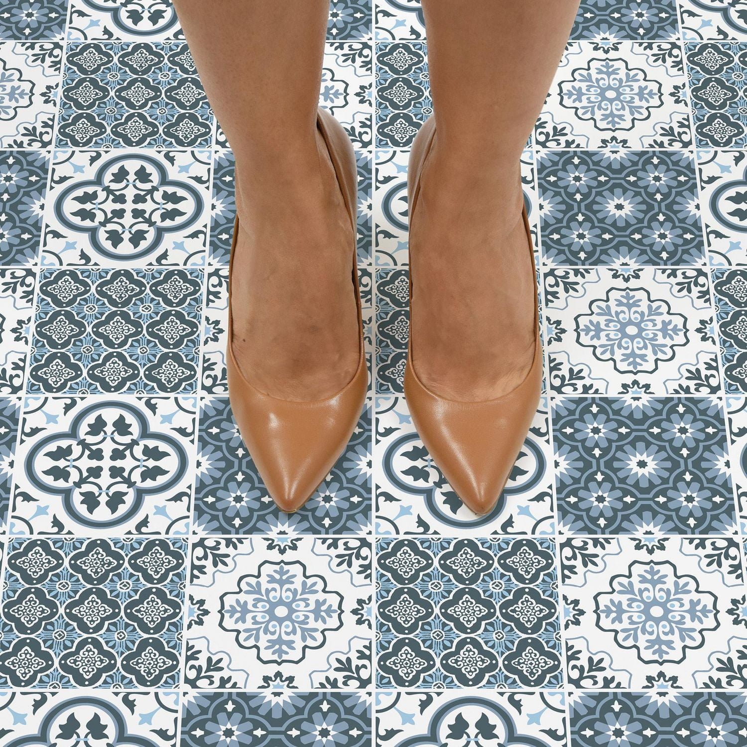 FloorPops Myriad Peel and Stick Floor Tiles Set of 20