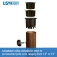 thumbnail image 5 of Us Weight - Cast Stone Patio Umbrella Base 26Lb Adjustable Outdoor Umbrellas For Patio With Base Durable And Weather-Resistant Umbrella Base For Outdoor Use, 5 of 5