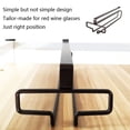 thumbnail image 4 of AOOOWER Practical Iron Wine Glass Rack Compact Design Cabinet Countertops Display Rack, 4 of 8