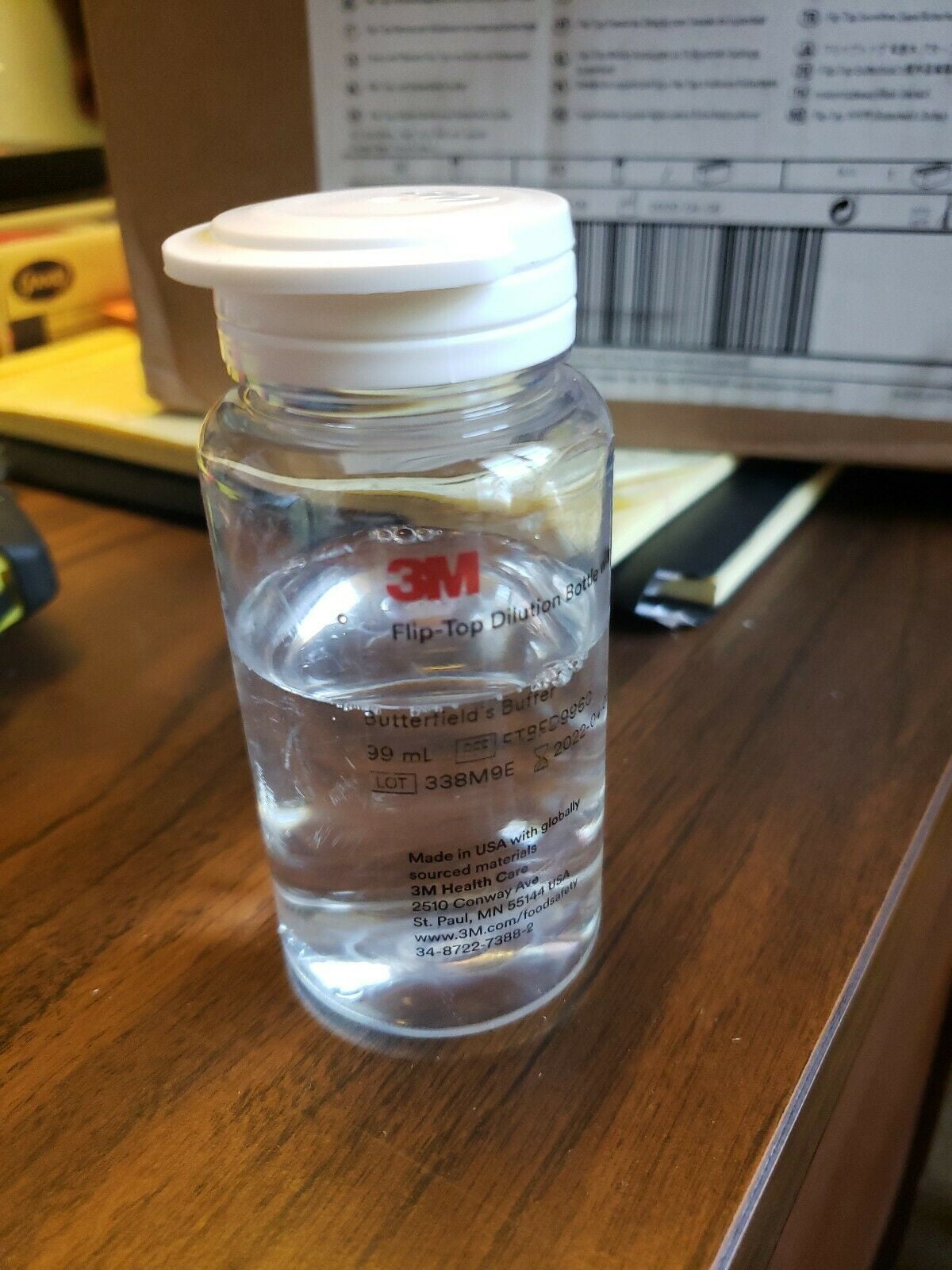 3M FlipTop Dilution Bottle 99ml, Butterfield's Butter