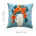 thumbnail image 3 of Zynviq Multicolor Decorative Pillow Covers 18x18inch Couch Pillow Covers Flower Polyester Square with Zipper, 3 of 6
