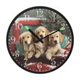 thumbnail image 2 of Voice Activated Clock with Glow Light 12 Inch Large Silent Wall Clock Battery Operated for Home Decor Cute Dog and Red Truck, 2 of 8