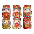 thumbnail image 2 of UNLLLL 2025 6 Pcs Red Envelopes Chinese New Year of The Snake, Cute Creatives Cartoons Red Envelopes, Lucky Money Envelopes with Gold Raised Foil Snake, for New Year, 2 of 9