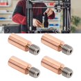 thumbnail image 1 of 4pcs 3D Printer All Metal Heatbreak, Replacement Copper Alloy Extruder Throat Tube for 3D Printer Accessories., 1 of 7