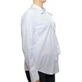 thumbnail image 3 of Michael Michael Kors Long Sleeve Bow Neck Striped Blouse Shirt (Adriatic Blue, Large), 3 of 4