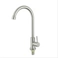 thumbnail image 5 of Stainless steel faucet, single cold water faucet, bathroom faucet, vertical faucet, kitchen faucet, 1 pc, 5 of 5