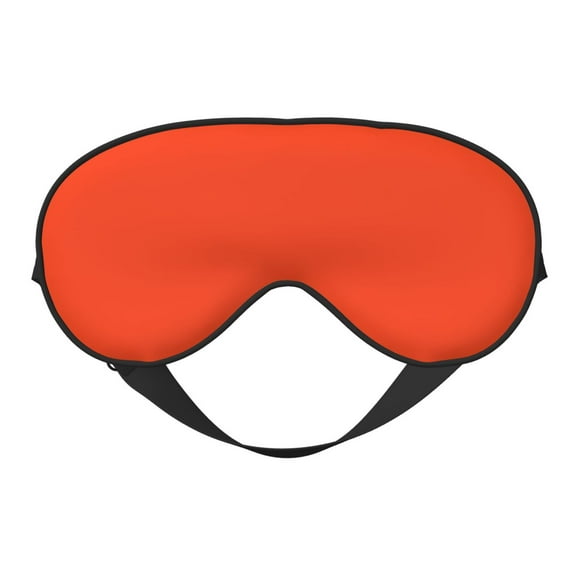 Fuzoiu Orange Print Sleep Masks,Eye Masks with Adjustable Strap for Sleeping,Night Eye Shade for Women Men,Eye Cover for Full Night's Sleep, Travel and Nap