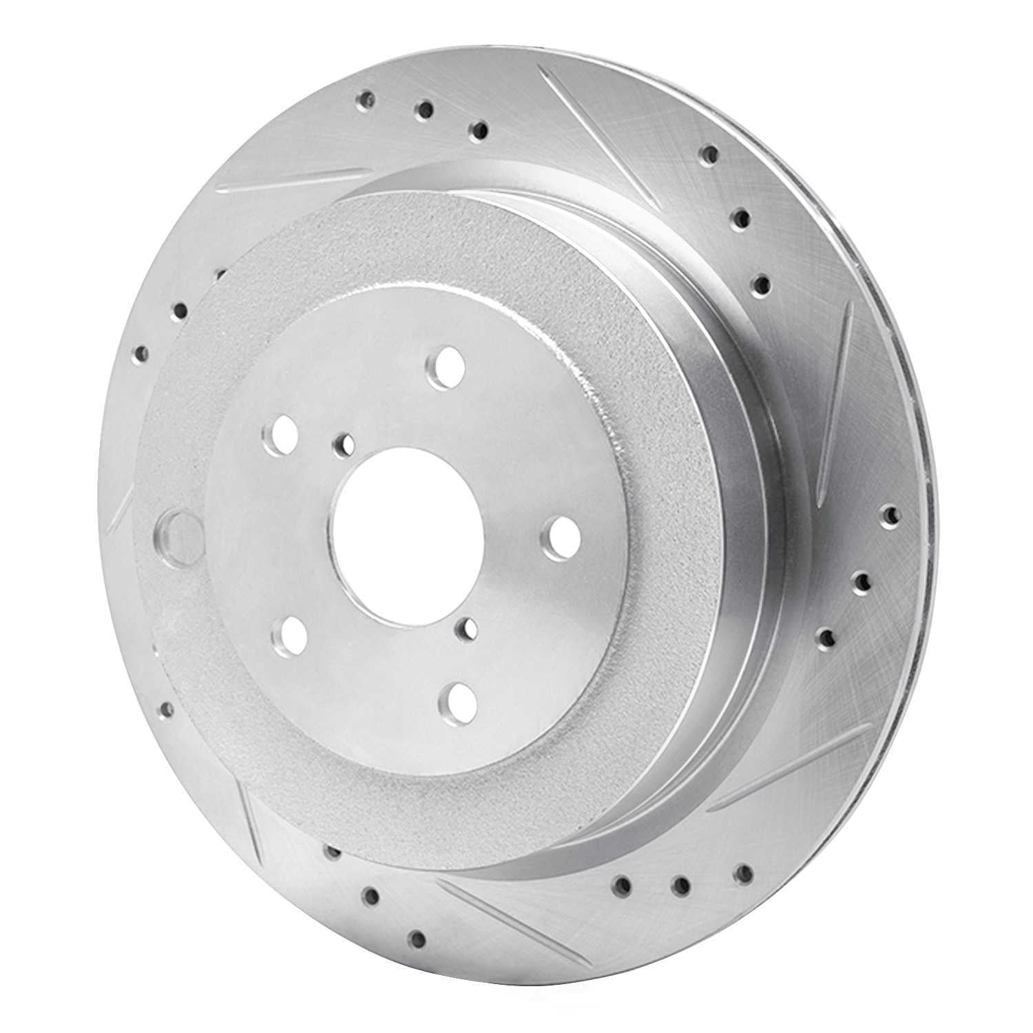 Dynamic Friction Company 631-13036R DFC Brake Rotor - Drilled And Slotted - Silver