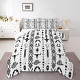 thumbnail image 2 of jejeloiu Rustic Bull Skull Full Size Comforter Sets Kids,Retro Cow Print Cowboy Hat Bedding Sets For Men,Reversible,3-Piece, 2 of 8