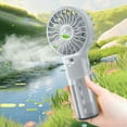 thumbnail image 5 of Yonrjhukm Portable Handheld Misting Fan, Rechargeable Battery Operated Spray Mist Fan, Outdoors Misting Personals Cool Device, Cool Fans for Makeup Travel Beach, 5 of 8