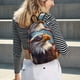 thumbnail image 5 of Disketp Bald Eagle Pilot print Canvas Backpack Lightweight Travel Daypack Student Rucksack Laptop Backpack-, 5 of 5