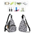 thumbnail image 5 of HAWEE Crossbody Sling Bag with Water Bottle Holder for Men and Women Small Size Purse, Glasses Dog, 5 of 7