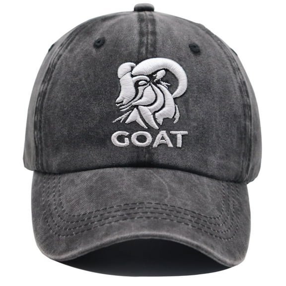 Funny Goat Hat, Gifts for Goats Lovers, Adjustable Embroidered Farm Animals Baseball Cap for Men Women