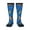 2 Black-1, variant on Skater Dog print thigh-high socks, crafted for both men and women with a stretchy, high-opaque design perfect for daily wear