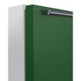 thumbnail image 2 of ADA height 24" refrigerator-freezer for residential use with emerald green door, stainless steel handle, and white cabinet, 2 of 5