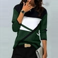 thumbnail image 3 of Ecqkame Sweatshirt for Women Irregular Geometry Printed Casual Sweatshirt Pullover Raglan Long Sleeve Crewneck Sweatshirt Army Green M, 3 of 4