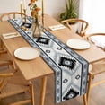 thumbnail image 3 of Brown Beige Boho Table Runner - 72 Inch Long, Kitchen Dining Table Runner Dresser Scarves, Southwestern Ethnic Abstract Geometric Farmhouse Decor for Coffee Tables Wedding Party Banquet, 3 of 8