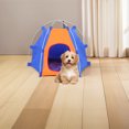 thumbnail image 3 of WHAMVOX Cat Hut Pet Tent Blue Hexagon For Outdoor Use 1Set, 3 of 6