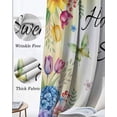 thumbnail image 6 of Spring Wildflowers Blackout Curtains for Bedroom, Thermal Insulated Drapes, Watercolor Tulip Floral Leaf Plant Yellow Black Out Curtains 63 Inch Long Room Darkening Kitchen Curtains 42"x63" 2 Panels, 6 of 8