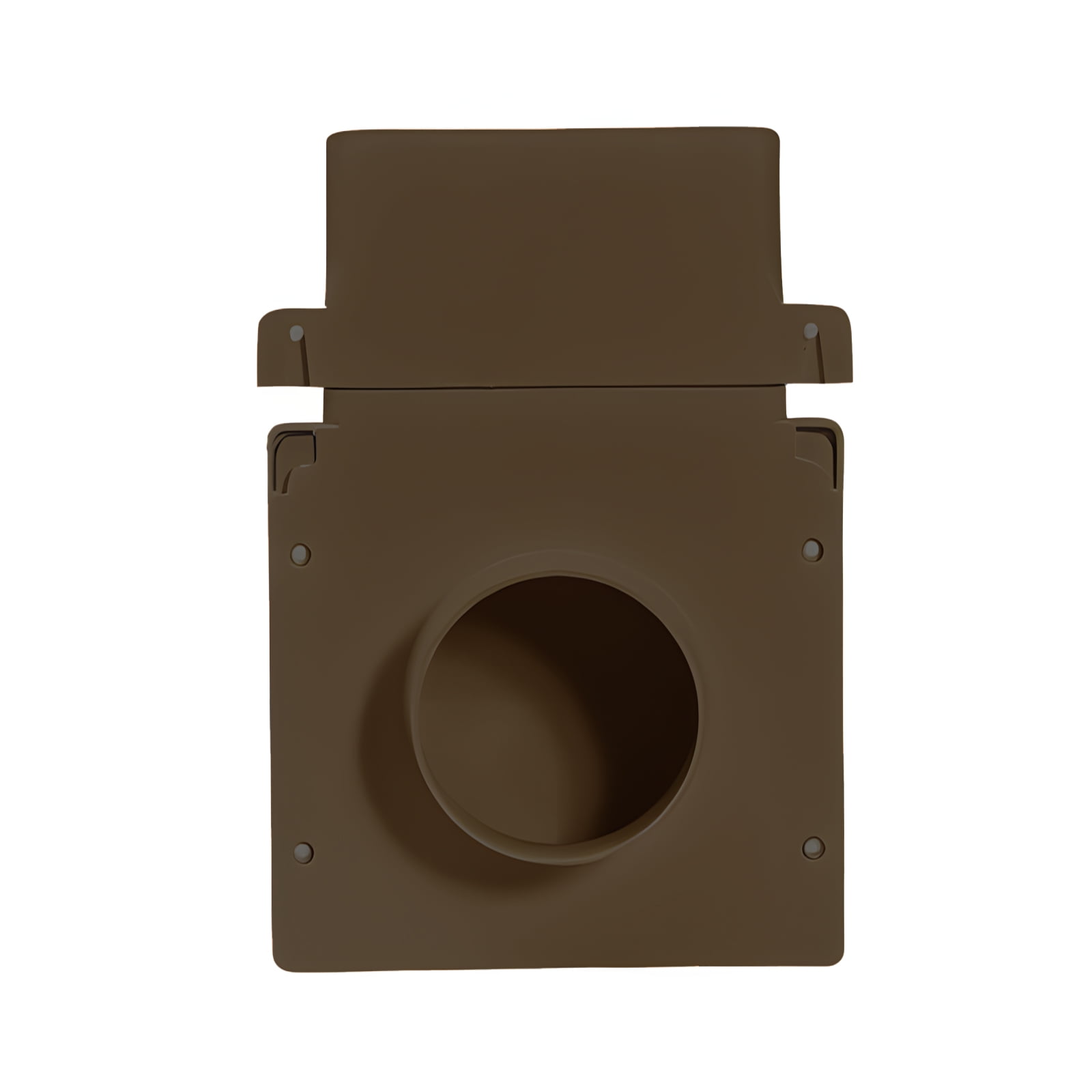 PreVent-It Bathroom Soffit Vent 4", Under Eave Exterior Vent, Screws Included, Brown, 4-Pack