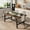 brown, variant on Industrial Home Dining Table for 4-6 People, 63" Long Wooden Kitchen Table with Sturdy Metal Frame & Natural Wood Finish - Seats 4 Rectangular Counter for Dinner, Kitchen, Dining Room