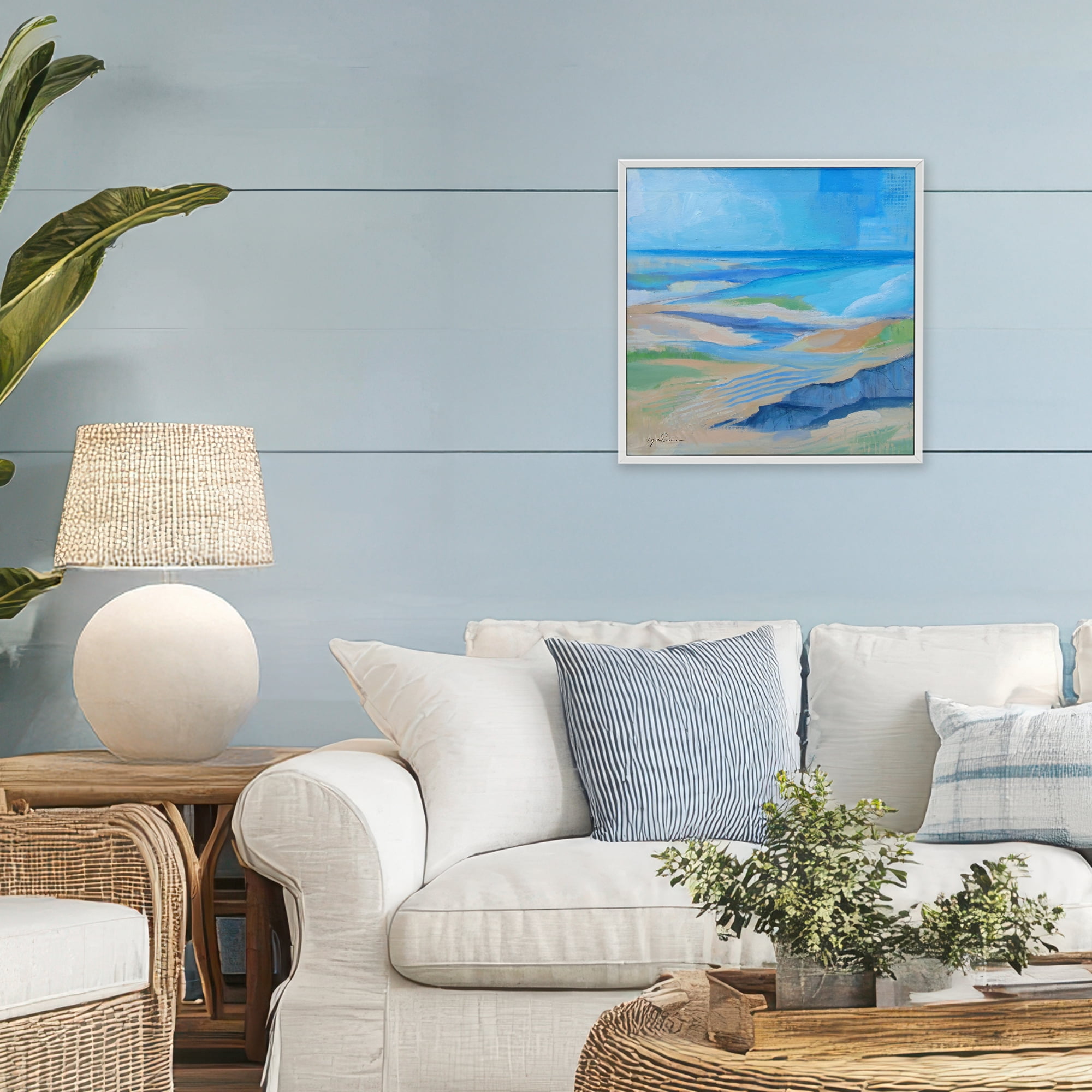 Stupell Industries After The Storm Beachscape White Framed Giclee Art, design by Lynn Ericson Fine Art