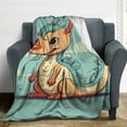 thumbnail image 4 of Cute Dragon Baby Flannel Throw Blanket for Gifts for Women Men Girls Boys All Seasons, 4 of 8