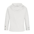 thumbnail image 4 of LWavelet Men’s Long Sleeve Casual Henley Hoodie Shirt with Drawstring Hood and Button Placket for Everyday Wear, 4 of 7