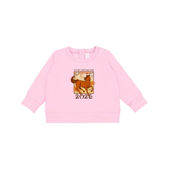 Inktastic It's My First 2026 Chinese New Year Horse Baby Sweatshirt