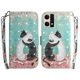 thumbnail image 2 of Compatible With Oppo Reno 7 4g Cover Magnetic 3d Pattern Wallet Flip Case With Strap - Black Cat And White Cat, 2 of 5