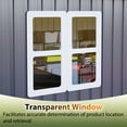 thumbnail image 5 of 10' x 8' Oversized Steel Storage Shed with Window, Lockable Double Doors & Sloped Roof, Heavy Duty Outdoor Garden Shed for Tools, Bikes & Equipment, Dark Gray, 5 of 8