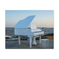 thumbnail image 4 of Piano White On Beach Music Lover's Delight Piano Keyboard Canvas Wall Art for Home Decor Ready-to-Hang, 4 of 18