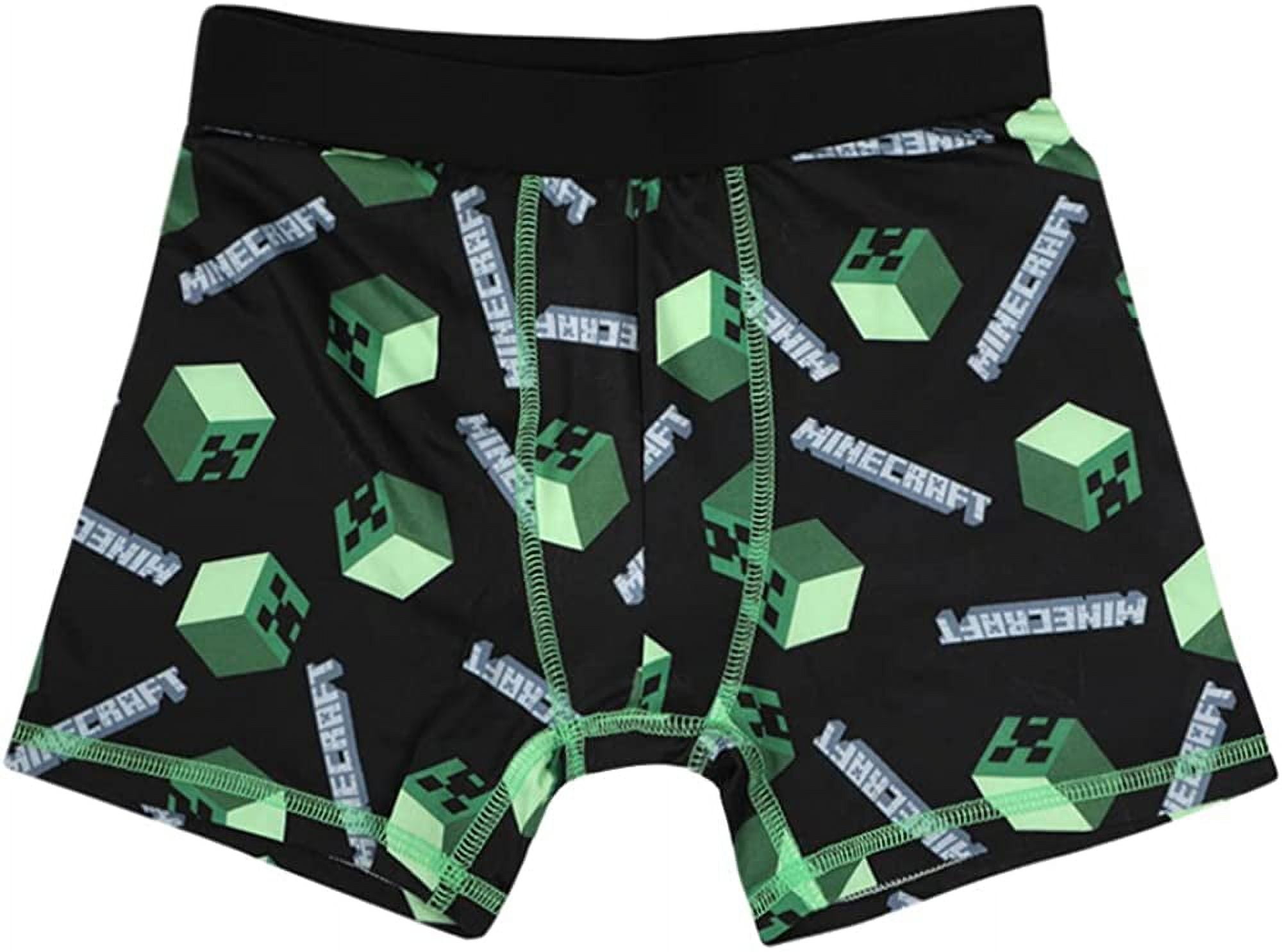 Youth Boys Minecraft Video Game All Over Print 3-pack Boxer Briefs Set-  Size 8 : Target