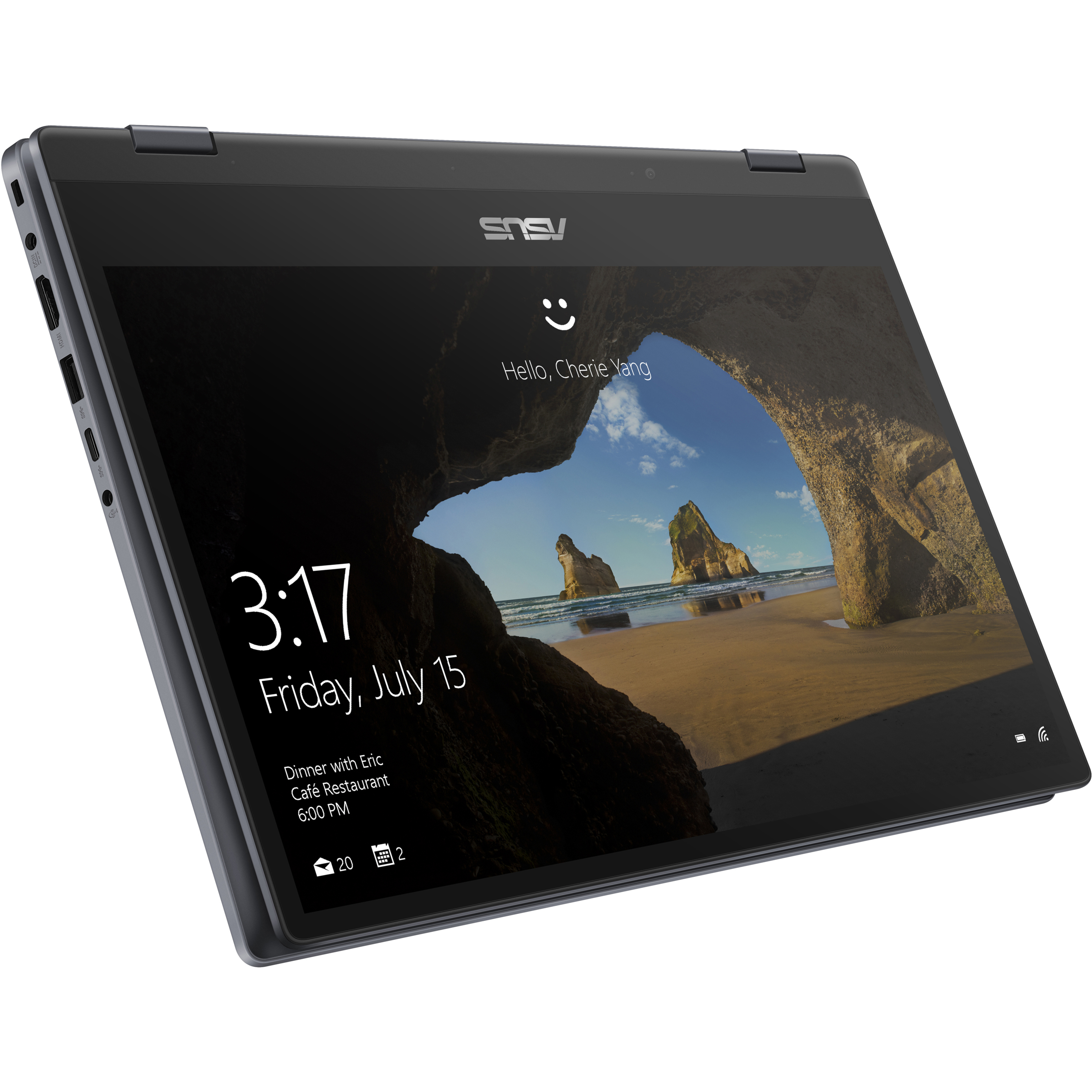Asus VivoBook Flip 14 14" Full HD Touchscreen Laptop, Intel Core i5 i5-8250U, 256GB SSD, Windows 10 Pro, TP412UA-XB51T - image 4 of 36